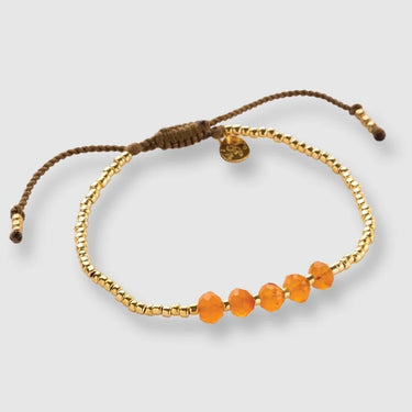 Bracelet Essential doré - Cornaline