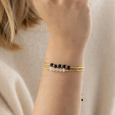 Bracelet Essential doré - Pierre de Lune