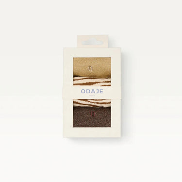 Pack 3 fantaisie - paillettes zèbre marron