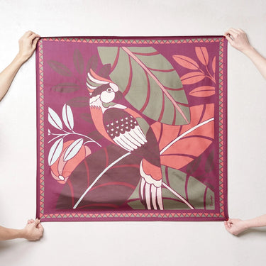 Foulard en soie - Last Call, pourpre