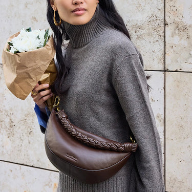 Banane Leo - Soft Grain Leather Chocolate