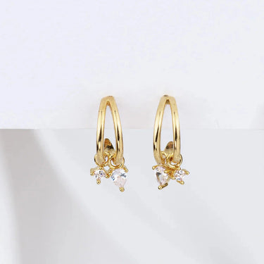Boucles Gia - doré et cristal