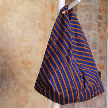 Shopper - Bleu et brun