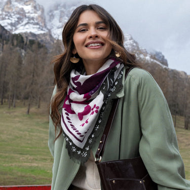 Foulard Tiger in the palmeraie - figue