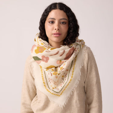 Foulard laine Balkans - Bronze