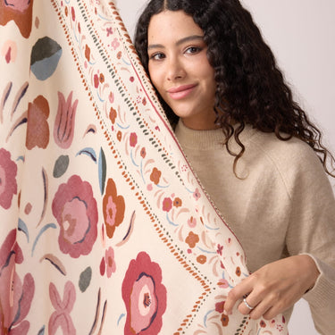 Foulard laine Balkans - Beige