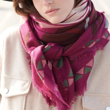 Foulard en laine - Last Call, pourpre