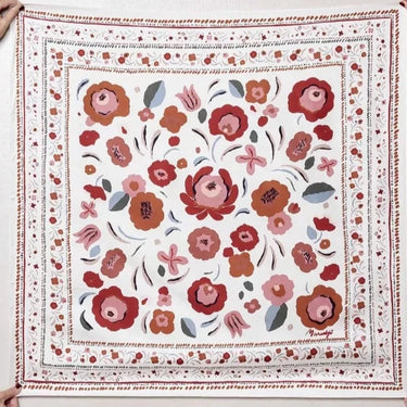 Balkan silk scarf - Cream