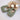 Boucles Carla - beige et kaki