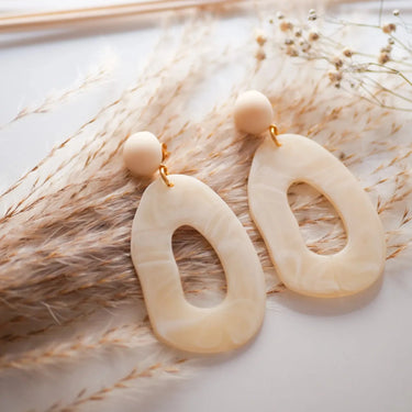 Boucles Luz - beige et marbre