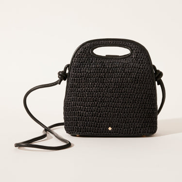 Sac Mini Léna - raphia noir