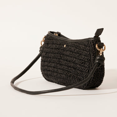 Sac Scarlett - Raphia noir