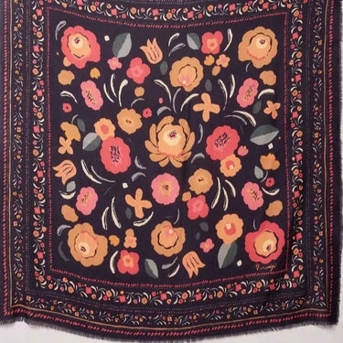Foulard laine Balkans - Marine