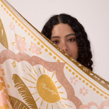 Foulard Tiger in the palmeraie Bronze - bronze