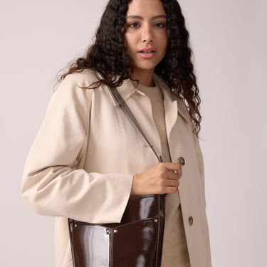 Sac Gabrielle - Vernis chocolat