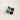 Boucles d'oreilles Lena - Azure / Brun