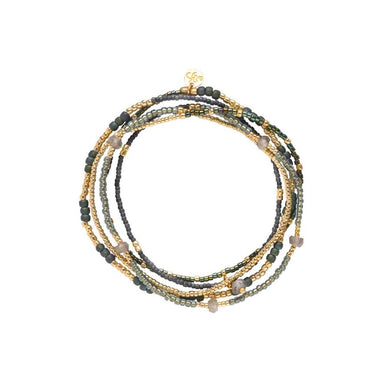 Bracelet Intensity doré - Labradorite
