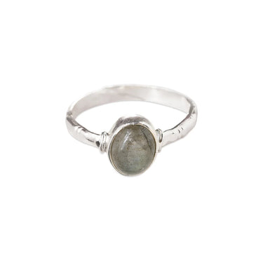 Bague Certain - Labradorite argenté