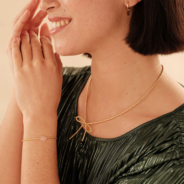 Bracelet Secret - Quartz rose