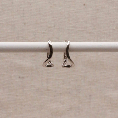 Créoles ondulées - argent