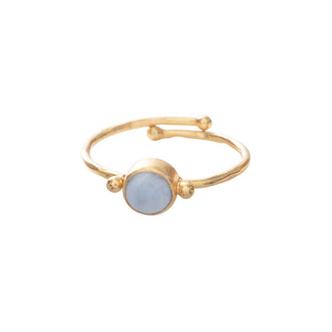 Bague Faithful - Agate bleue