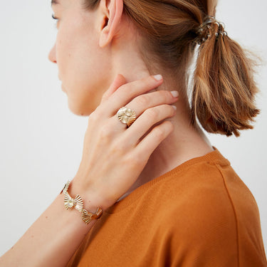 Bague Pleats Maxi Double