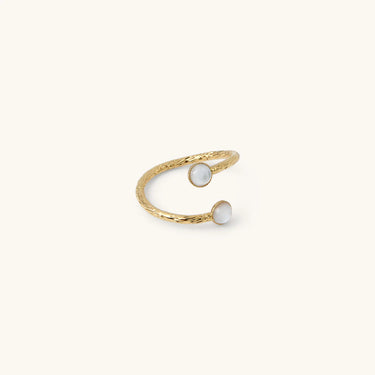 Bague Laura double - nacre