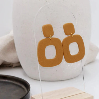 Adèle earrings - ocher