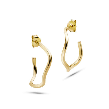 Flora hoop earrings - gold
