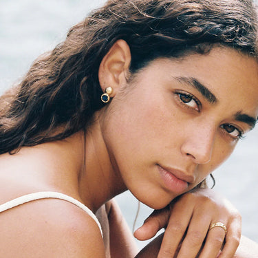 Boucles Petra - bleu nuit