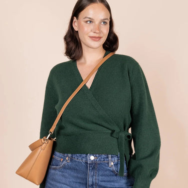 Sac Bobbi Bucket Midi Cognac Vegan Leather