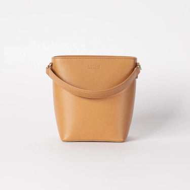 Sac Bobbi Bucket Midi Cognac Vegan Leather