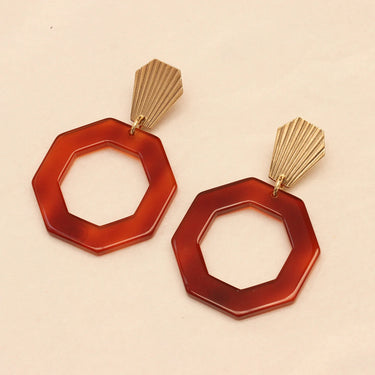 Ava earrings - amber