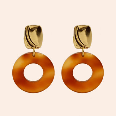 Lucy earrings - amber