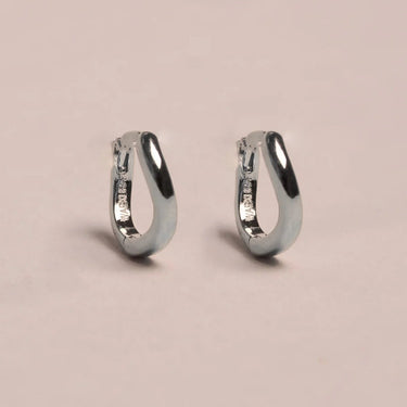 Mini créoles Twist - argenté