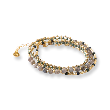 Bracelet Advanced doré - Labradorite