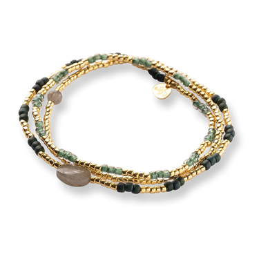 Bracelet Energetic doré - Labradorite