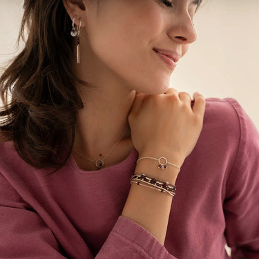 Bracelet Intensity argenté - Grenat