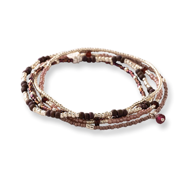 Bracelet Intensity argenté - Grenat