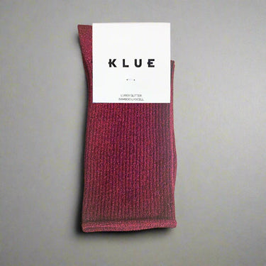 Chaussettes Glitter Lurex en lyocell | Cerise
