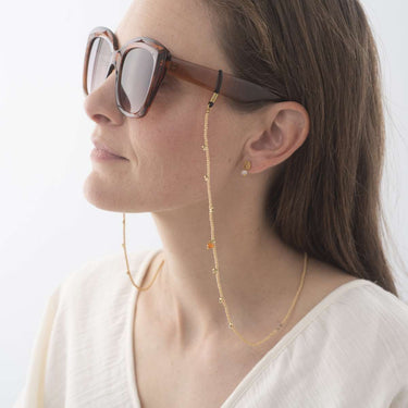 Chaine de lunettes Trust - Cornaline