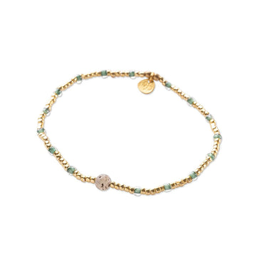 Bracelet Clever doré - Labradorite