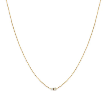 Collier court Amants - cristal