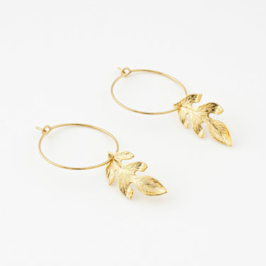 Autumn hoop earrings