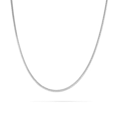 Glatte Halskette - Silber