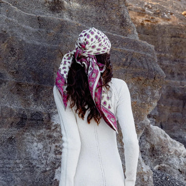 Foulard coton Léandro - fuschia