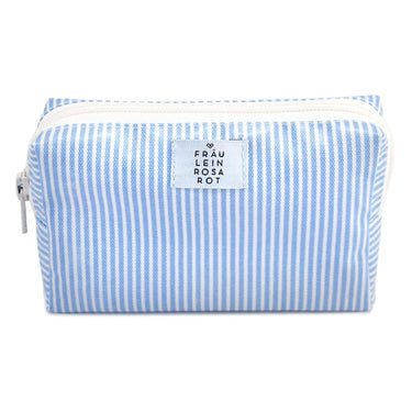 Trousse de maquillage - rayures bleues