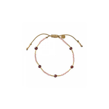 Golden Warrior bracelet - garnet