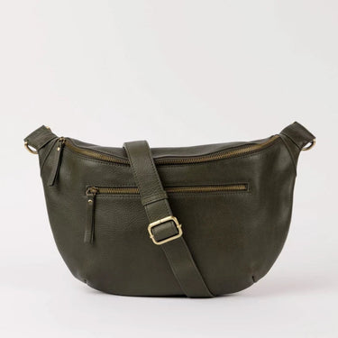 Banane Drew Maxi - Dark Olive soft grain leather