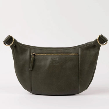 Banane Drew Maxi - Dark Olive soft grain leather